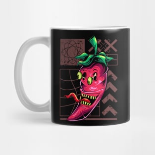 Food Monster, scary chili Mug